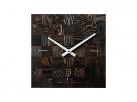 Часы настенные SLT 5195 CHESS BLACK WOOD в Зырянке - zyryanka.mebel-nsk.ru | фото
