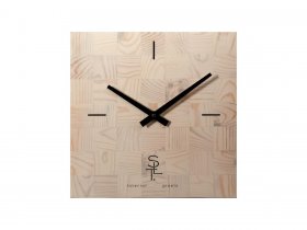 Часы настенные SLT 5196 CHESS WHITE WOOD в Зырянке - zyryanka.mebel-nsk.ru | фото