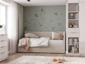 Диван-кровать Бенто (крем) в Зырянке - zyryanka.mebel-nsk.ru | фото