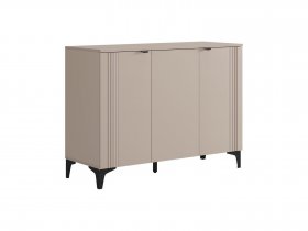 Комод 3 Рич (кашемир/фрапучино матовый/черный) в Зырянке - zyryanka.mebel-nsk.ru | фото