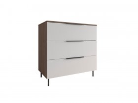 Комод 900 Роза (орех франклин карамельный/бежевый скин) в Зырянке - zyryanka.mebel-nsk.ru | фото