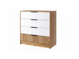 Комод КМ-001 Ивис (дуб крафт золотой/белый) в Зырянке - zyryanka.mebel-nsk.ru | фото