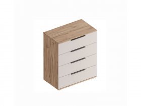 Комод с ящиками Сицилия (дуб альпийский/тефия) в Зырянке - zyryanka.mebel-nsk.ru | фото