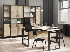 Комплект Гермес лофт (дуб крафт серый) в Зырянке - zyryanka.mebel-nsk.ru | фото