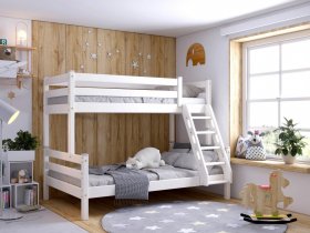 Кровать двухъярусная Адель (белый) в Зырянке - zyryanka.mebel-nsk.ru | фото