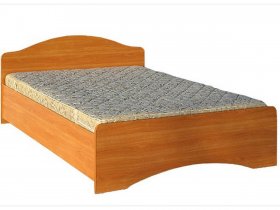 Кровать двуспальная 1,6м-1 (круглая спинка) в Зырянке - zyryanka.mebel-nsk.ru | фото