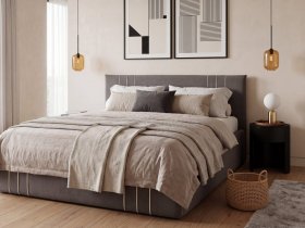 Кровать двуспальная 1,6м с подъем. мех. Леванте в Зырянке - zyryanka.mebel-nsk.ru | фото