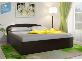 Кровать двуспальная 1,6м с подъем. мех. (венге) в Зырянке - zyryanka.mebel-nsk.ru | фото