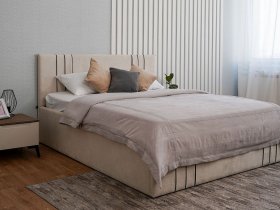 Кровать двуспальная 1,8м с подъем. мех. Леванте в Зырянке - zyryanka.mebel-nsk.ru | фото