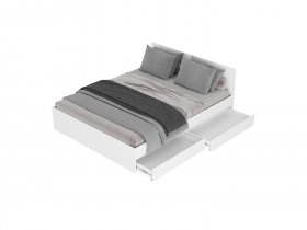 Кровать двуспальная с ящиками 1,4м Симпл КР-12 в Зырянке - zyryanka.mebel-nsk.ru | фото