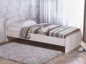 Кровать односпальная 80 с низкой спинкой (ясень шимо светлый) в Зырянке - zyryanka.mebel-nsk.ru | фото