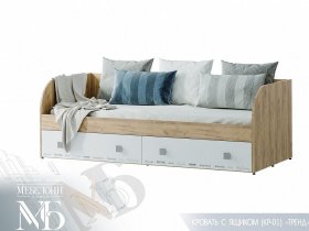 Кровать с ящиками Тренд КР-01 в Зырянке - zyryanka.mebel-nsk.ru | фото