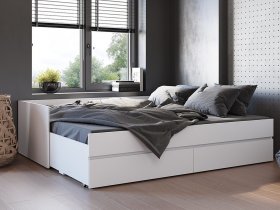 Кровать-трансформер Симпл КР-51 (белый) в Зырянке - zyryanka.mebel-nsk.ru | фото