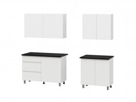 Кухонный гарнитур Эккервуд (2,0м) (SAFE) (белый) в Зырянке - zyryanka.mebel-nsk.ru | фото
