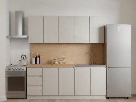 Кухонный гарнитур Мори 2,0 м (сатин) в Зырянке - zyryanka.mebel-nsk.ru | фото
