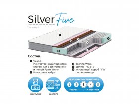 Матрас Silver Five в Зырянке - zyryanka.mebel-nsk.ru | фото