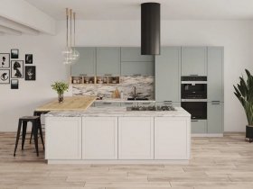 Модульная кухня Перо 3,4м (оазис) в Зырянке - zyryanka.mebel-nsk.ru | фото