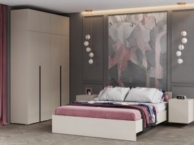 Модульная спальня Айри (кашемир) в Зырянке - zyryanka.mebel-nsk.ru | фото