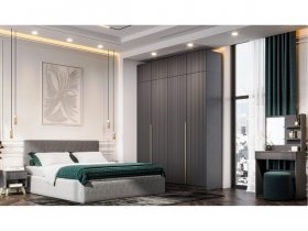 Модульная спальня Эккервуд в Зырянке - zyryanka.mebel-nsk.ru | фото