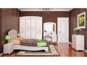 Модульная спальня Каролина в Зырянке - zyryanka.mebel-nsk.ru | фото