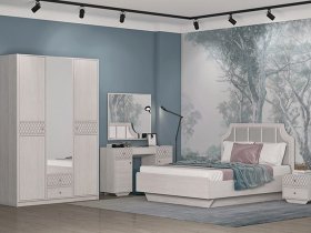 Модульная спальня Лоренцо в Зырянке - zyryanka.mebel-nsk.ru | фото