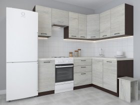 Модульная угловая кухня 1,4м*2,1м Лада (пикард) в Зырянке - zyryanka.mebel-nsk.ru | фото
