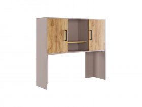 Надстройка стола компьютерного 1200 Лайт-2 (кашемир/дуб крафт золотой) в Зырянке - zyryanka.mebel-nsk.ru | фото