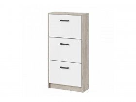 Обувница ОБ-2 Вега (дуб крафт серый/белый) в Зырянке - zyryanka.mebel-nsk.ru | фото