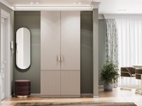 Шкаф двухстворчатый Эккервуд (Нью) (меланж) в Зырянке - zyryanka.mebel-nsk.ru | фото