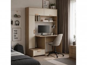 Стол письменный Лайт 03.243  (плэйн/сатин) в Зырянке - zyryanka.mebel-nsk.ru | фото