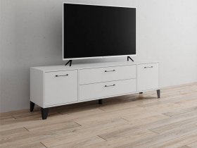 Тумба под ТВ Парус-13 (белый) в Зырянке - zyryanka.mebel-nsk.ru | фото